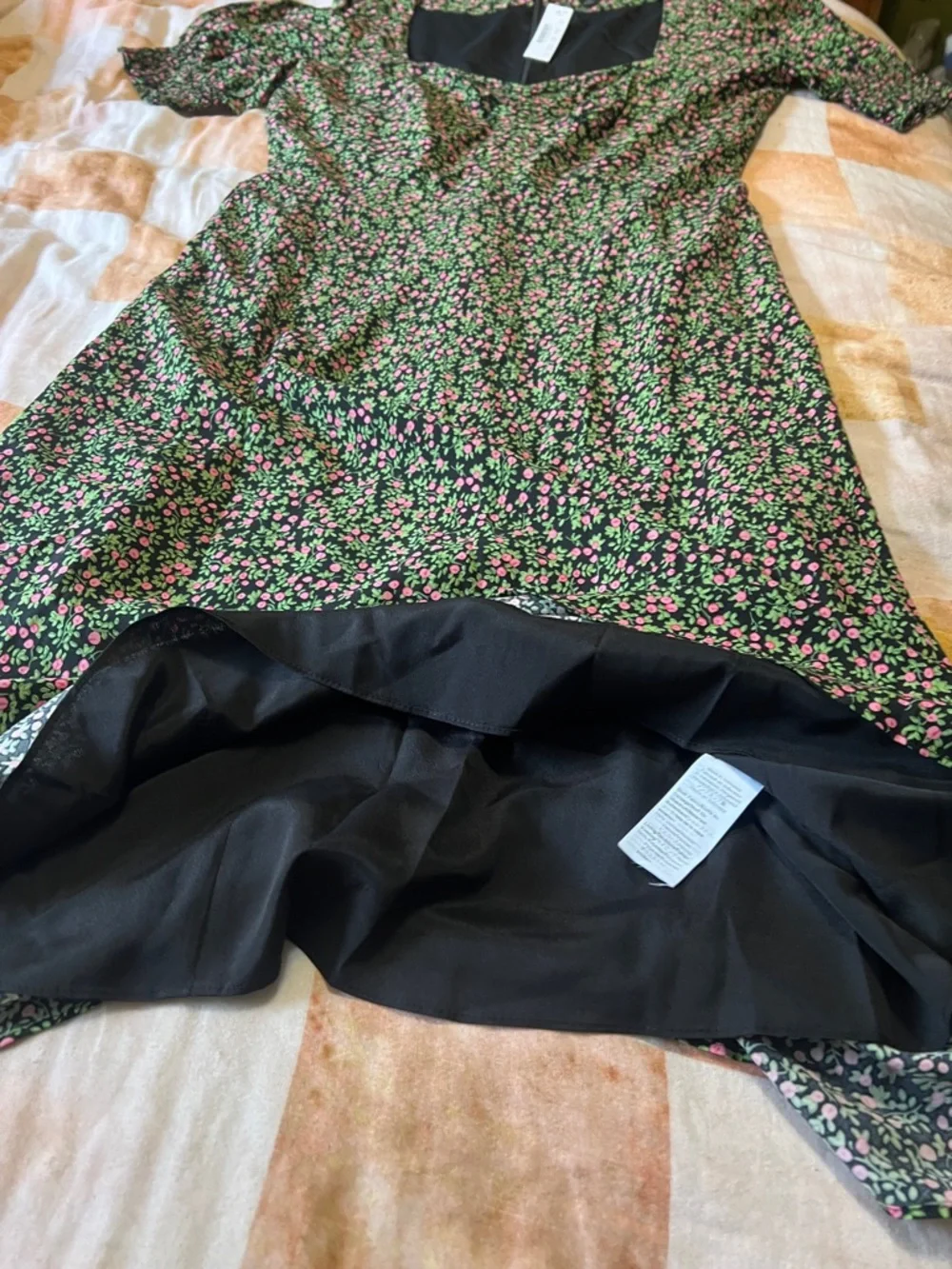 J. Crew Smocked-sleeve midi dress in floral 10 NWT - Picture 8 of 11